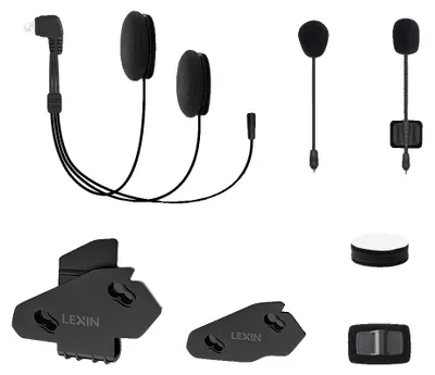 Zdjęcie produktu dla Zestaw słuchawkowy z interkomem, łączność Bluetooth, szeroka kompatybilność, zestaw słuchawkowy z klipsem