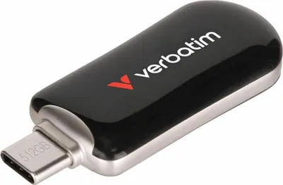 Produktbild von Verbatim PLECTRA USB-C FLASH DRIVE BLACK 512GB (30227)