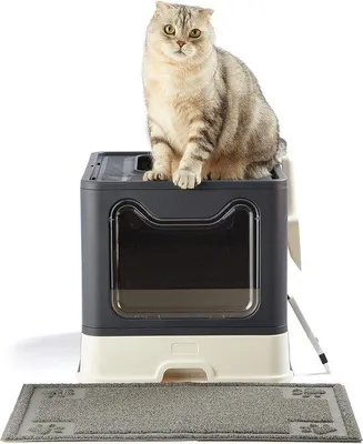 Productafbeelding van Famanu Kattenkooi, inklapbaar, extra groot - zwart