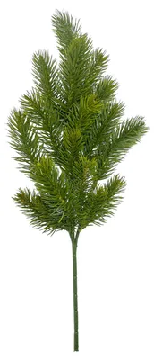 Produktbild von Künstlicher Tannenzweig "REAL" mit 18 Trieben. Ca 51cm.
