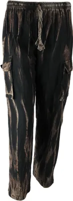 Produktbild von Haremshose - Pluderhose - Aladinhose - Pumphose - schwarz - cracked look XL
