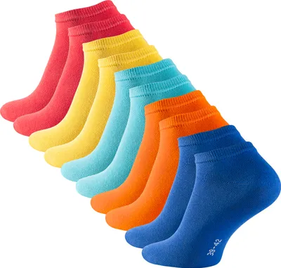 Produktbild von Cotton Prime® 10 Paar COTTON-Essentials Sneaker-Socken 43-46 Fun Colours