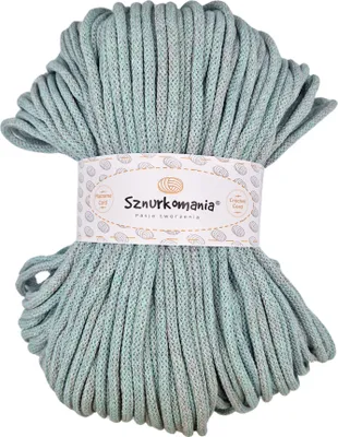 Obrázek produktu pro Pletená bavlněná šňůra 5 mm, smíšená barva melanž, 100 m, šňůra na macramé, šňůra na macramé, pletená šňůra, háčkovaná šňůra