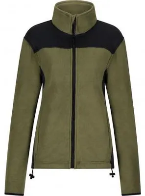 Produktbild von Fleecejacke Amira Damen (Oliv/Schwarz) Größe M