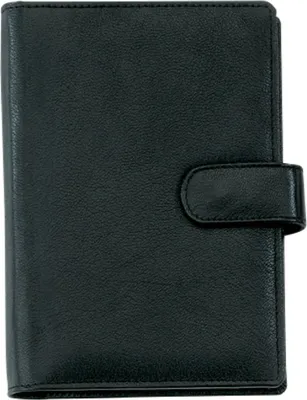 Produktbild von bind Systemplaner A6 ohne Kalender Leder schwarz ca.19 x 14 x 4 cm T 1-1