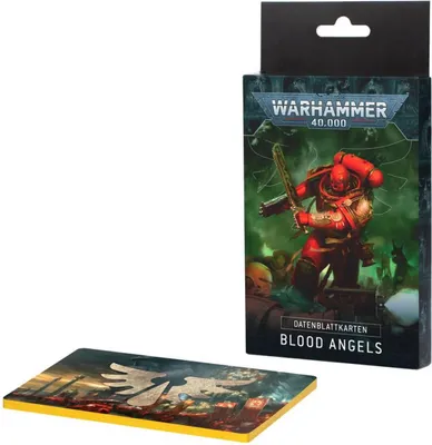 Produktbild von Warhammer 40.000 Blood Angels Datenkarten