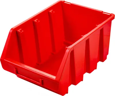 Produktbild von Sichtlagerbox 3 | HxBxT 12,6x17x24cm | Polypropylen | Rot