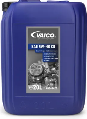 Produktbild von 20 Liter VAICO 5W-40 C3 VW 502 00 VW 505 00 VW 505 01 BMW Longlife-04 Fiat 9.55535-S2 Ford WSS-M2C917-A DEXOS 2 MB 226.5 Porsche A40 Renault RN0700 Renault RN0710 MB 229.51