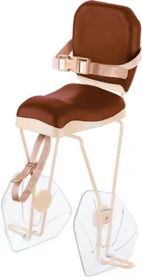 Produktbild von Fahrradkindersitze Hello BRN - Anbringung am Fahrradträger - Braun/Beige