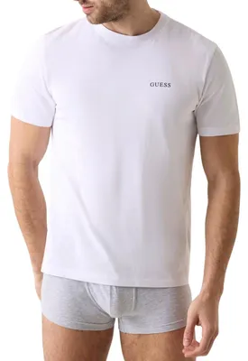 Image de Guess - T-shirt pour homme, coupe classique NA1484 (M) (blanc)