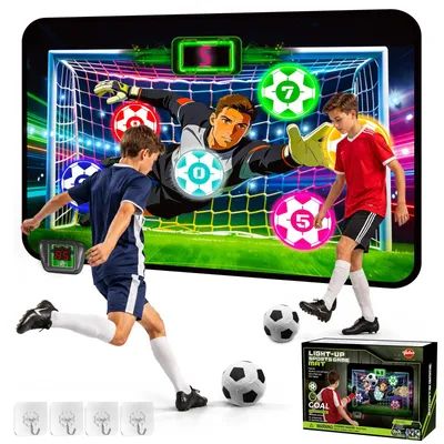 Fußball-Spielmatte mit LED-Punktanzeige, 112x75 cm