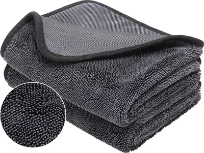 Produktbild von 2 Stück Shiny Bath XXL Trockentücher 40x60cm | Mikrofasertücher mit gedrehtem Flor für Dusche und Bad