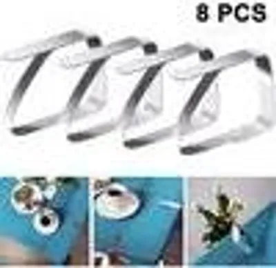Produktbild von 8 pcs Edelstahl Tischdeckenklammer Garten Tischdeckenhalter Tischtuch Clips Geeignet für Desktop Zum Klammer Befestigen der Tischdecke