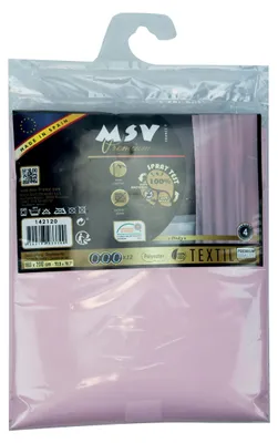 Produktbild von MSV Rideau de Douche, Multicolore, 180 x 200 cm, Einfarbig, Ring, Polyester, Pink, 30 °C, 1800 mm
