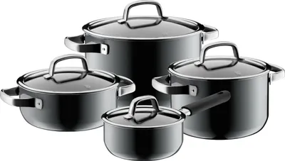 Produktbild von WMF 0514885290, Grau, Eisenguss, Edelstahl, Edelstahl, Keramik, Gas, Halogen, Induktion, 250 °C, Glas