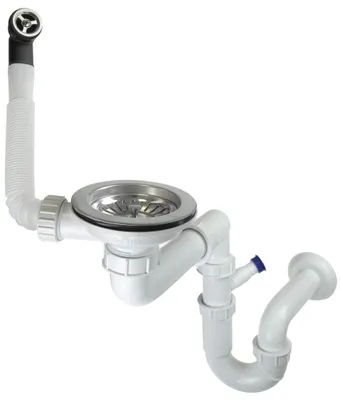 Produktbild von Siphon für Granitspülbecken, 1-Becken Chrom