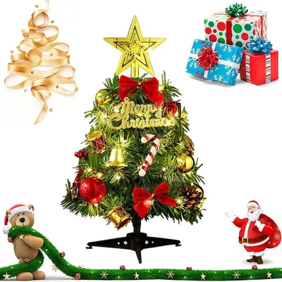 Produktbild von Mini-Weihnachtsbaum mit LED-Lichterkette