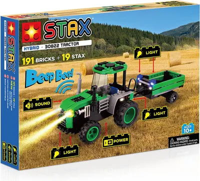Produktbild von Stax Light Spielzeugtraktor mit Anhänger