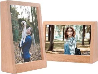 Obrázek produktu pro Dřevěný rámeček na fotografii 4×6 cm, akrylové portréty