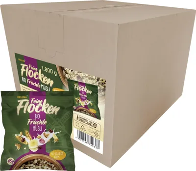 Produktbild von Hellma feine Flocken  Früchte Müsli 40 Portionen á 45g (1er Pack)