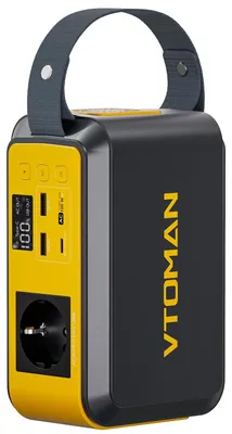 Image de Station d'alimentation portable de 89,6 Wh, batterie LiFePO4, puissance de 100 Watts, compact (17x8x11 cm), idéal pour le camping et l'alimentation de secours