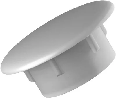 Image de Couvercles à visser en plastique - 5 mm - 100 pièces - Blanc
