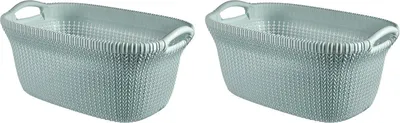 Produktbild von Curver Knit Wäschekorb 40l - 2 Stück
