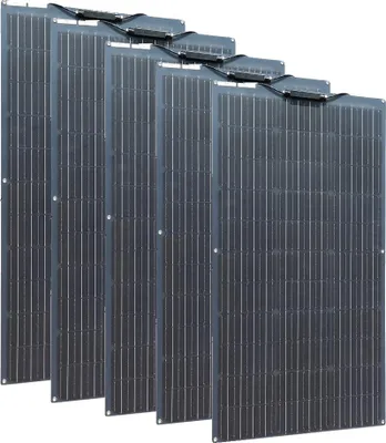 Zdjęcie produktu dla Panel słoneczny, elastyczna konstrukcja, wysoka wydajność, 600 W, 5 sztuk po 120 W
