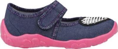 A single child's shoe is shown from the side against a white background.