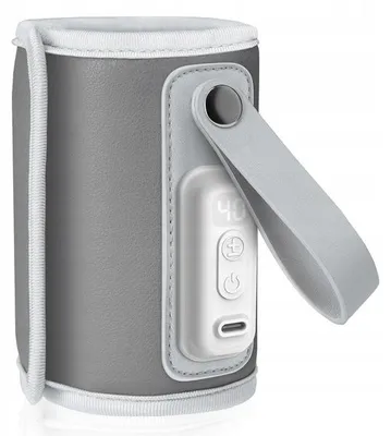 Produktbild von Lionelo Thermup Go Flaschenwärmer Silber Tragbar 12 V USB LOC-THERMUP GO GREY SILVER
