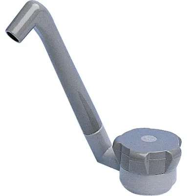 Imagen del producto de Grifo de agua fría Novo para autocaravanas, caravanas, embarcaciones, camping. Interruptor plegable, color gris