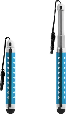 Obrázok produktu pre Avizar, výsuvný stylus na dotykové obrazovky s 3,5 mm konektorom, modrej farby