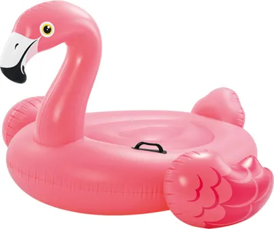 Obrázek produktu pro Intex RideOn Flamingo - nafukovací plovoucí zvířátko / vzduchová matrace, 142 x 137 x 97 cm