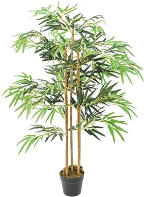 Immagine prodotto di Pianta artificiale di bambù - Bambù artificiale Nepplant - Decorazione per il soggiorno - Aspetto realistico - 120 cm - Verde