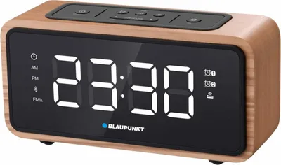 Produktbild von Radiowecker FM Bluetooth 60 Senderspeicher LED Display Uhr mit Doppelalarm und Schlummerfunktion