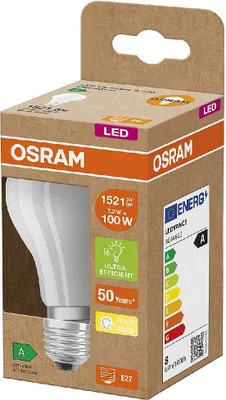 Immagine prodotto di Lampadina a filamento LED ULTRA EFF. E27 7,2W 470lm 3.000K opaco