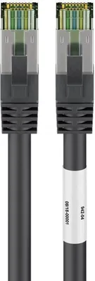Produktbild von CAT 8.1 Patchkabel, S/FTP (PiMF) (schwarz, 5 Meter)