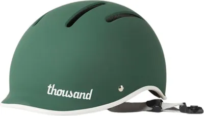 Immagine prodotto di Casco per bicicletta per bambini Thousand JR, colore verde, taglia XS (49-53 cm) - leggero e sicuro.
