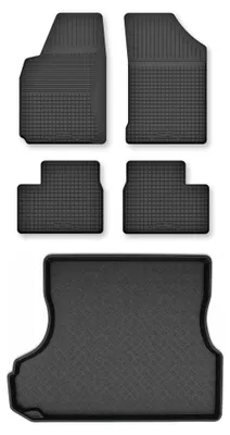 Produktbild von Gummimatten + Kofferraumwanne für Opel Vectra B 1996-2001 (Limousine) – Schwarz, Semi-Universal, angepasst – Wielganizator Semi-Universal