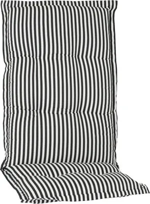 Obrázek produktu pro Polštář pro židli s vysokým opěradlem Tupelo 118 x 46 cm směsová bavlněná tkanina bílá antracitová
