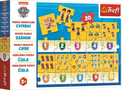 Produktbild von TREFL Lernpuzzle Zahlen Paw Patrol 20 Teile