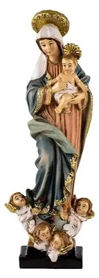 Figur Unbefleckte Empfängnis, Harz, handbemalt, 20 cm