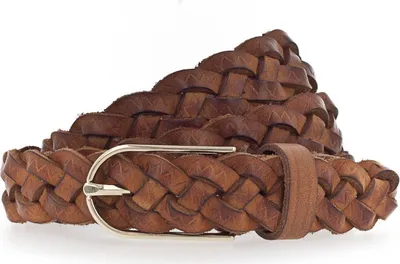 Produktbild von Vanzetti Leder Gürtel Braided Women's Belt W110 Cognac braun