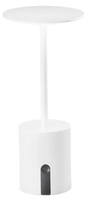 Immagine prodotto di Lampada LED ricaricabile per esterni LIBERTY in metallo bianco 2W 3000K con touch dimmer