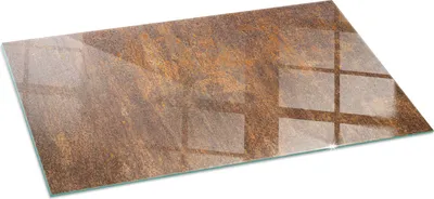 Produktbild von Rostige Textur auf Metall – Glasbodenplatte für – Kaminofen – Kaminplatte Glas – Schutzglas – Funkenschutzplatte –Glasbodenplatte Feuerfeste – Hitzeschutzplatte – Bodenschutz aus Glas – 140x70 cm
