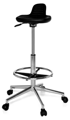 Produktbild von Arbeitshocker TOP Work 03 Stehhilfe mit Rückenstütze, höhenverstellbar bis 87 cm