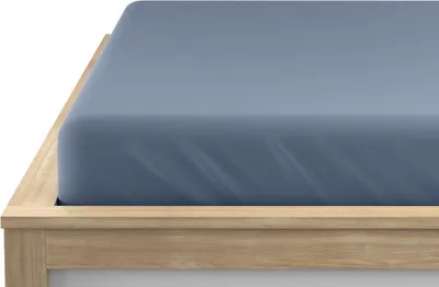 Produktbild von Jersey-Spannbettlaken dunkelblau 90 x 200 cm