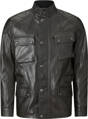 Produktbild von Belstaff Turner Motorrad Lederjacke, schwarz, S