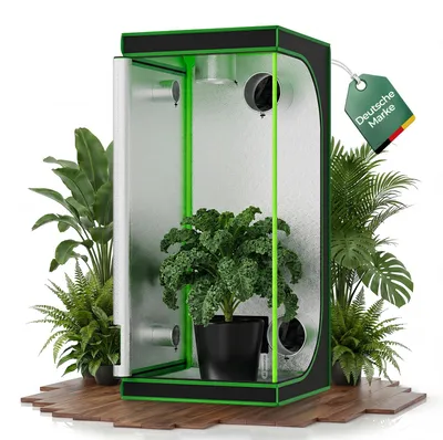 Produktbild von Grow Zelt für Pflanzen 80x80x180cm Zuchtzelt Gewächshaus Kingpower
