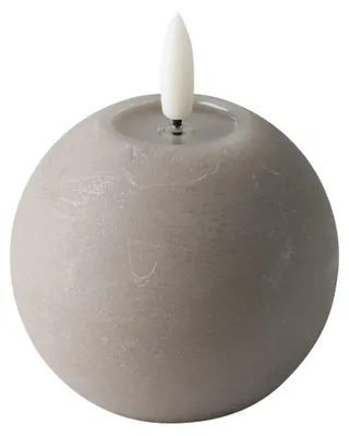 Productafbeelding van Eglo LED-kaars Leskino, warmwit, 8 x Ø 8 cm, taupe